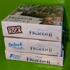 DISNEY Frozen II (3) Games Bundle -Rumbling Rock, Frosted Fishing & Splash Match